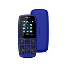 Nokia 105 2019 Dual Sim Telefono Cellulare Gsm Tasti Grandi Anziani Black Blu
