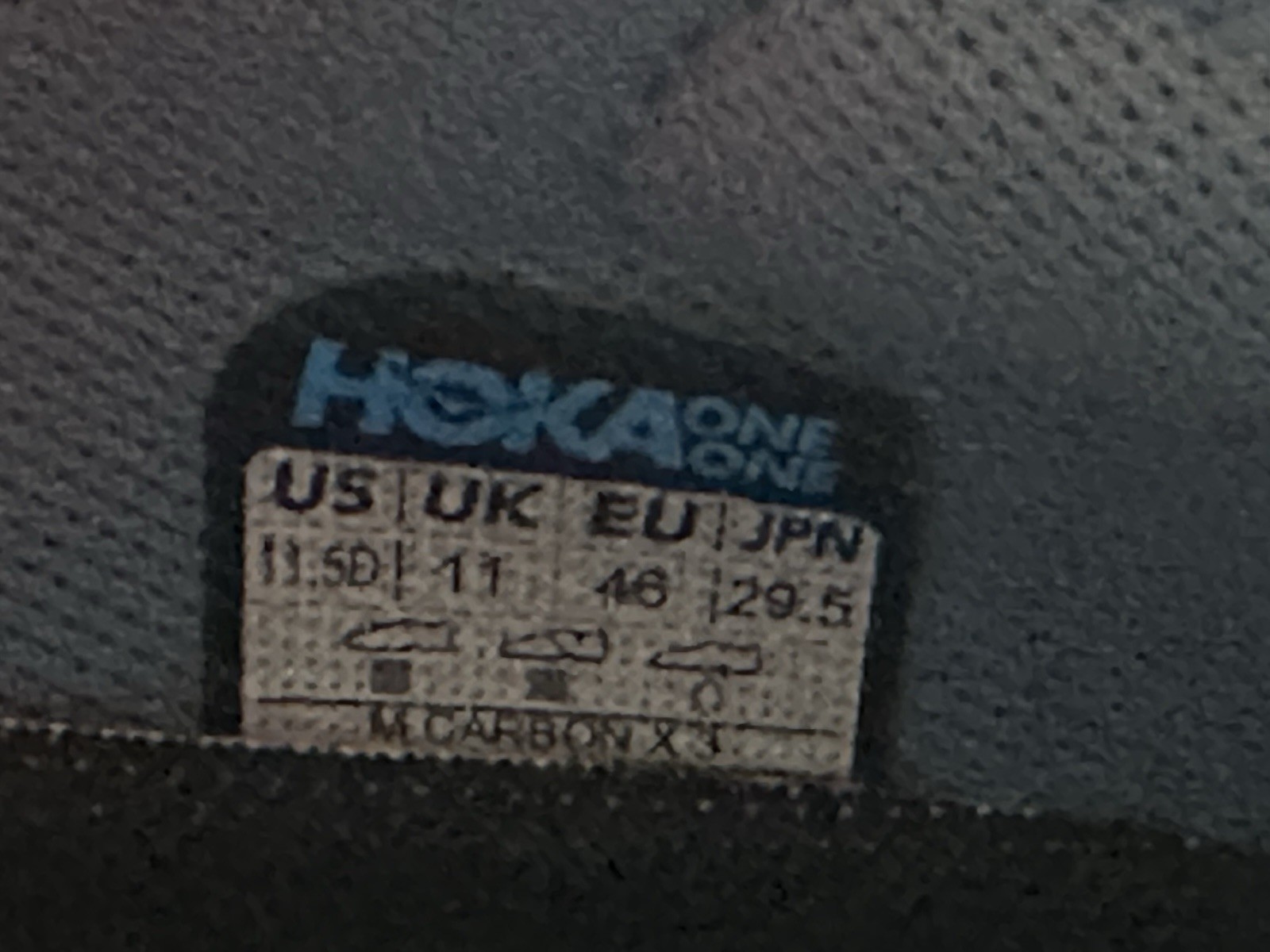 HOKA Carbon X 3 Performance Profly Running Shoe Mountain Puffin Blue Sz 11.5 thumbnail 7