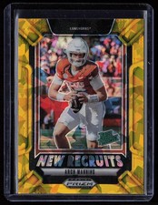 2025 Panini Prizm Draft Picks #22 Arch Manning New Recruits Gold Ice