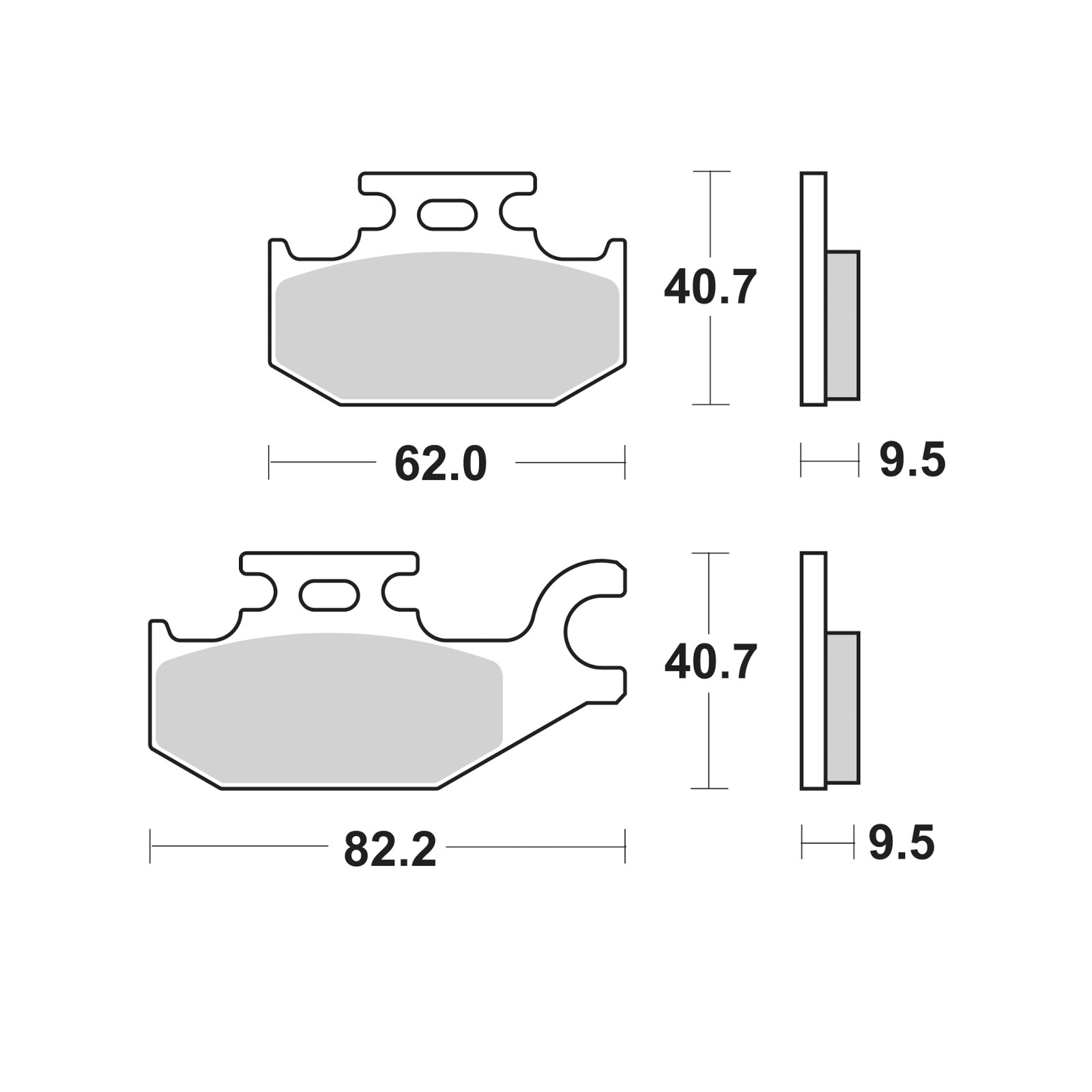 Brake Pads for SUZUKI UH 200 BURGMAN 2007-2012 Rear Scooter SBS - Image 4
