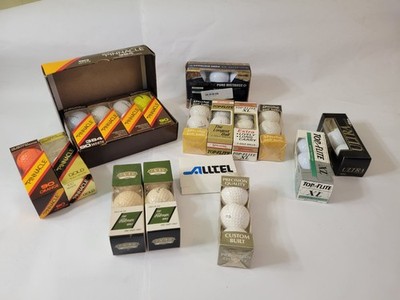 Lg Misc Lot of Vintage Golf Balls: Pinnacle, Spalding, Palmer, Wilson,  + More