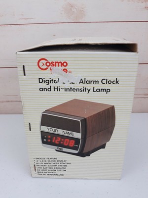 Vintage Retro Mid Century Modern Cosmo Time Alarm Clock Lamp Light Nightstand Ebay