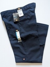 Dickies Boys Blue Relaxed Fit Double Knee Flexwaist Pants Size 20 Husky 36x31