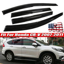 For 2007-211 Honda CRV CR-V JDM 3D Wavy Mugen Style Window Visor Rain/Sun Guards