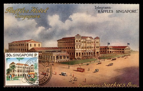 Mayfairstamps Singapore 1991 Raffles Hotel Telegram Sarkies Bros Postcard aar_76