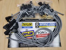 Taylor Cable 53851 8mm Spiro Pro Universal Spark Plug Wire Set Grey 90 Degree