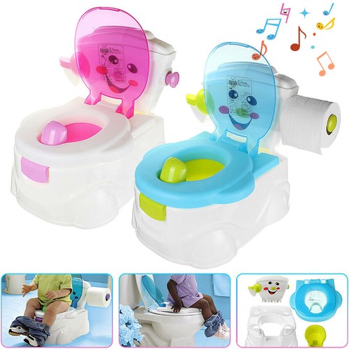 Pot De Toilette Fauteuil Wc Chaise Musical Pour Bebe Enfant Theme Toilet Trainer Ebay