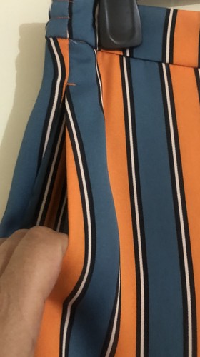 RIVER ISLAND Striped Lightweight Loose High Waist Pants. Size 16. NWT $70 - Picture 4 of 11