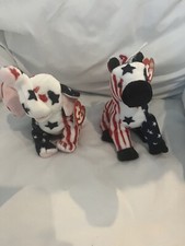 TY Beanie Babies - Lefty and Righty 2000, Set of 2 Mint with Mint Tags 
