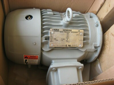 SIEMENS 5hp Premium Efficiency Motor Type SD100,1755 rpm, 208,230/460 volt