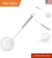 Japanese Hot Pot Spoon - Long Handle Stainless Steel Strainer for Fat Separation