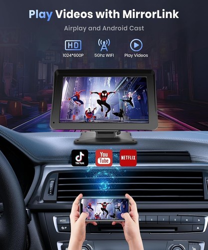 Portable 7-Inch Dashboard Car Stereo with Bluetooth, Voice Control & Navigation - Picture 7 of 9