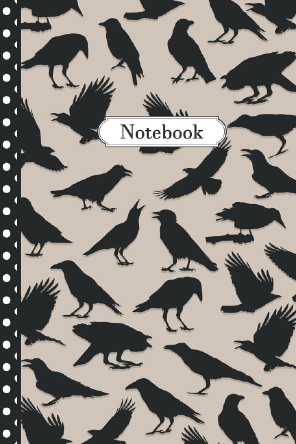 Crow Notebook: Pretty Crow Journal: 100 Pages (6x9