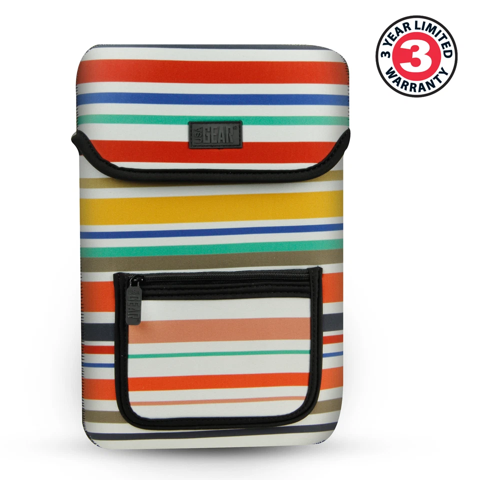 USA GEAR Neoprene Protective Sleeve Case for 11 inch Tablets - Striped - Image 2 of 4