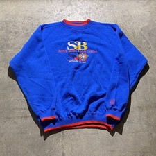 Vintage 1998 Embroidered Logo Athletic Super Bowl Sweatshirt Mens Size Large