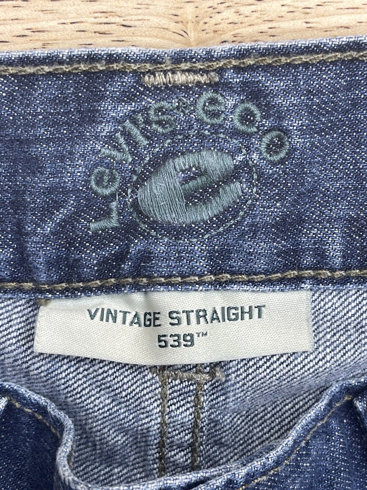 Levi's 539 Vintage Straight Jeans Mens Sz 29x30 Blue 100% Organic Cotto
