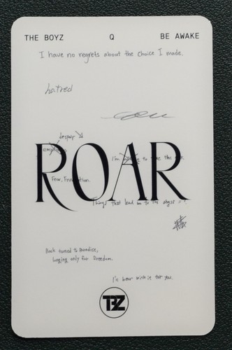 THE BOYZ Be Awake Roar 8th Mini Album Member Photocards POB QR Official - Picture 122 of 165