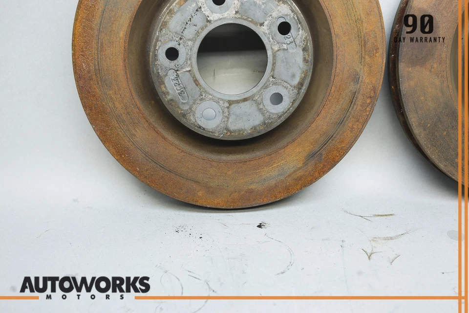 04-09 Juego de 2 rotores de disco de freno trasero izquierdo y derecho Cadillac XLR OEM Foto 3 de 4