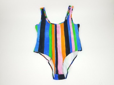 zara striped swimsuit