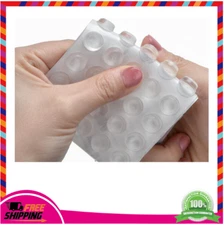 Self-Adhesive Rubber Bumpers – 256 Clear Pads for Furniture, Glass, Frame
