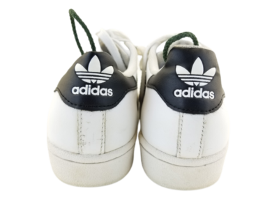 Adidas superstar womans White Sneakers white black classic Sz7.5