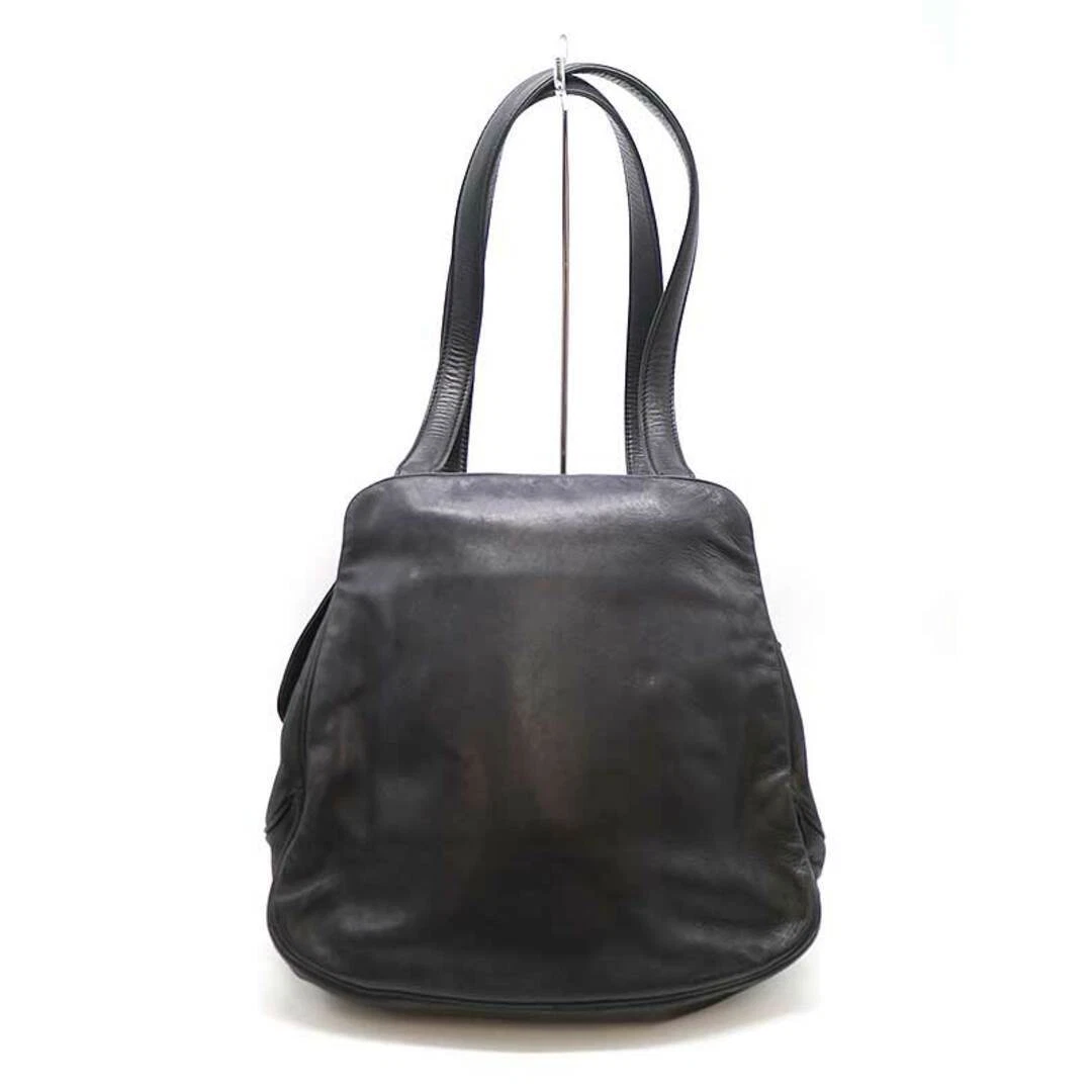 Sac à main Dior Christian vintage logo CD cuir noir occasion MESC 0