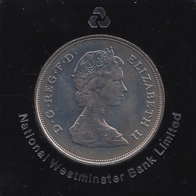 1981 Royal Wedding Crown Commemorative Coin Uncirculated Case Lady