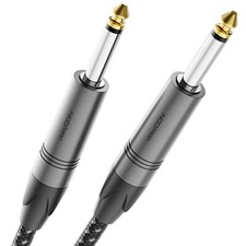 Gitarrenkabel 2m Instrumentenkabel 6,3mm TS Klinke Kabel Gitarre Verstärker