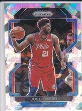 JOEL EMBIID Philadelphia 76ers CRACKED ICE PRIZMS VARIATION Basketball Card MVP!