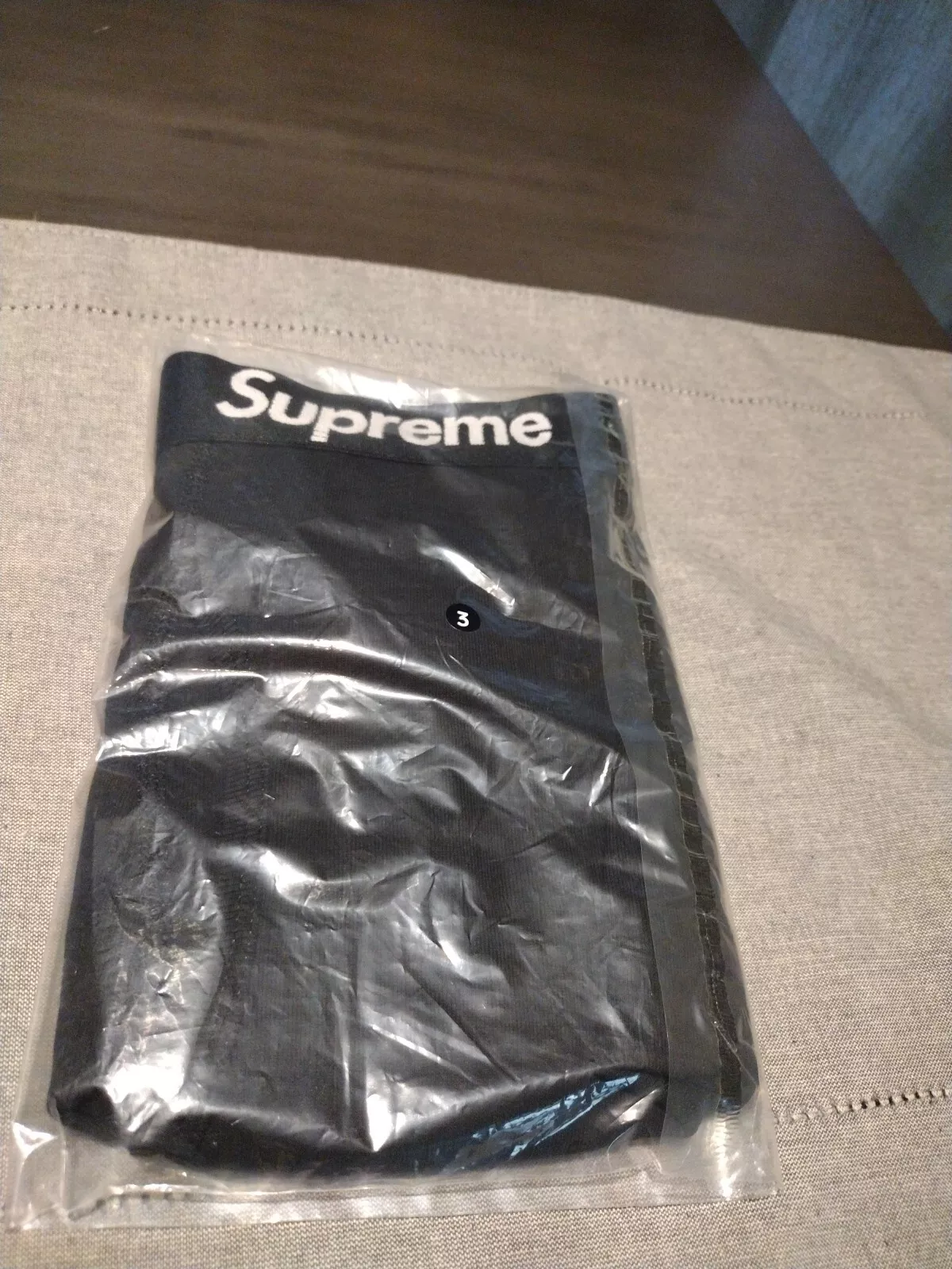 Sous vêtements Supreme noirs extra larges