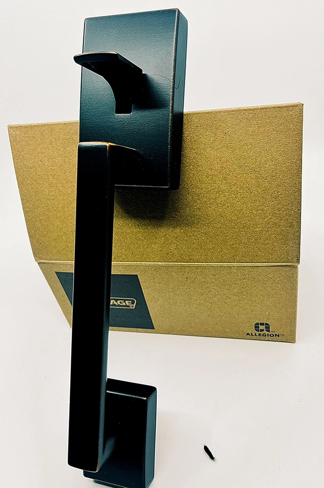 Набор ручек передней двери Schlage FE285 состаренная бронза современный стиль новая открытая коробка  - Изображение 4 из 4