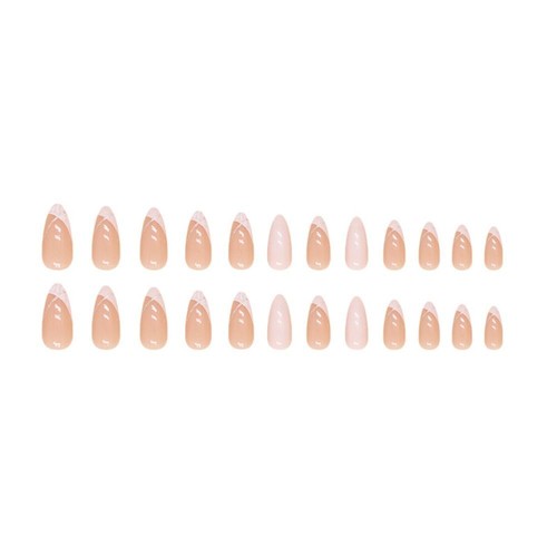 Elegant Fake Nials Long Almond Press on Nails Manicure False Nails Women - Picture 8 of 16