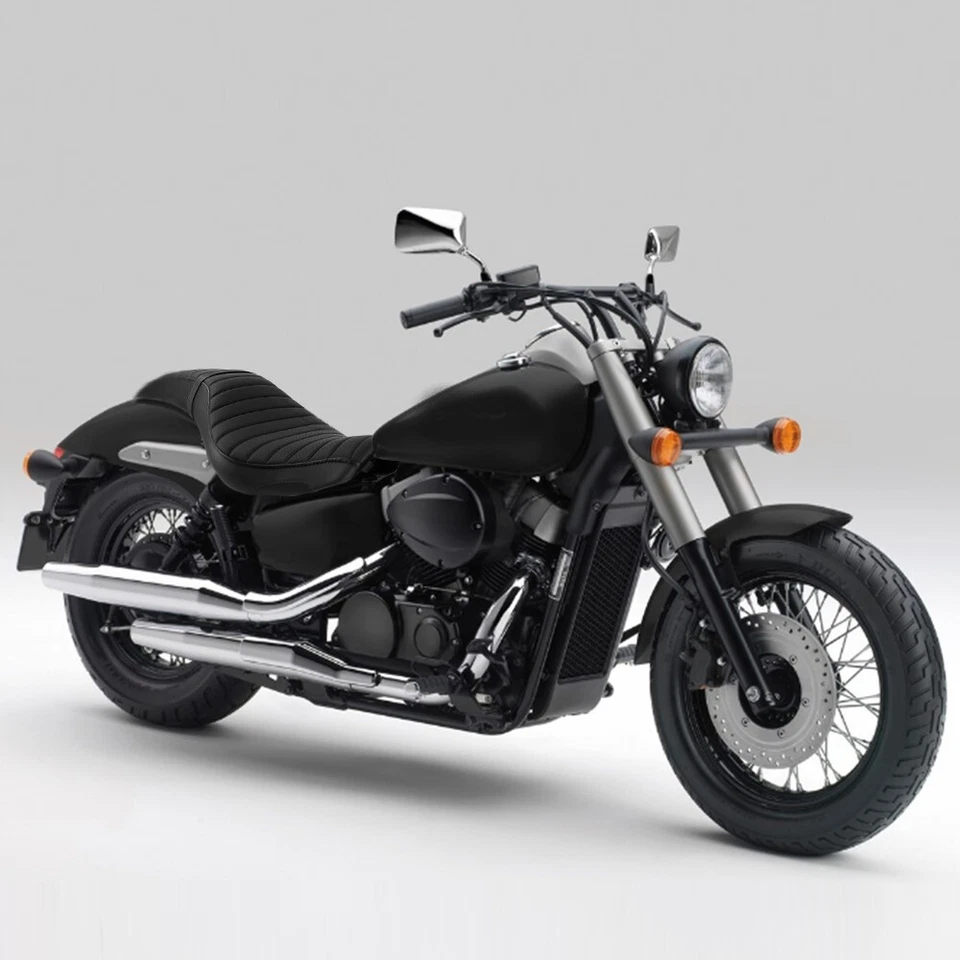 Driver Passenger Seat For Honda Shadow Spirit 750 VT750C2 2007-2014 Black Foto 3 de 4