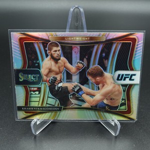 PANINI UFC SELECT 2021 KHABIB NURMAGOMEDOV PREMIER LEVEL SILVER PRIZM CARD #161