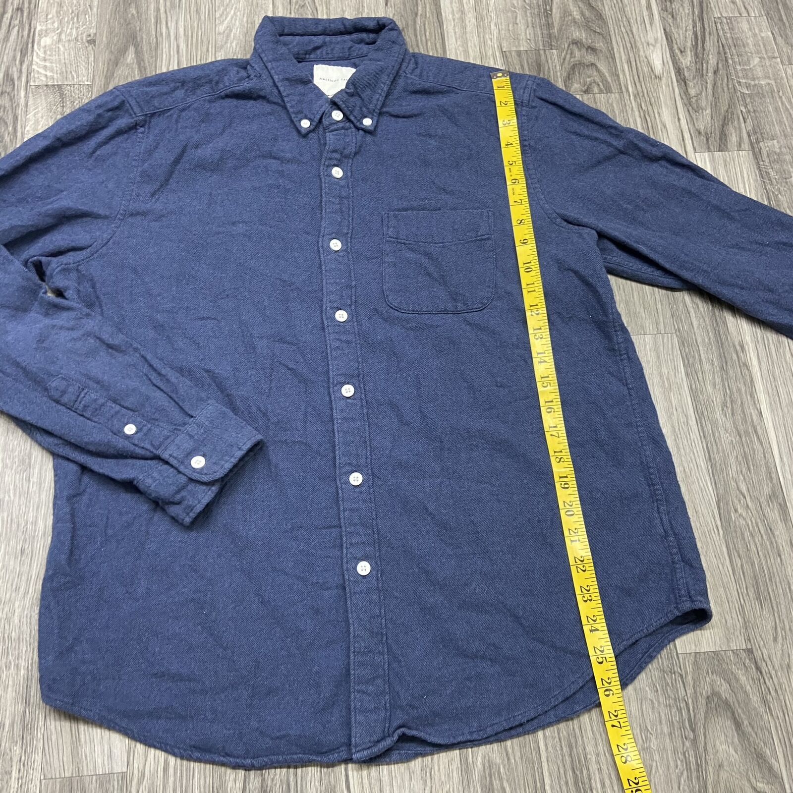 AMERICAN EAGLE Button Down Collared Blue Denim Ca… - image 7