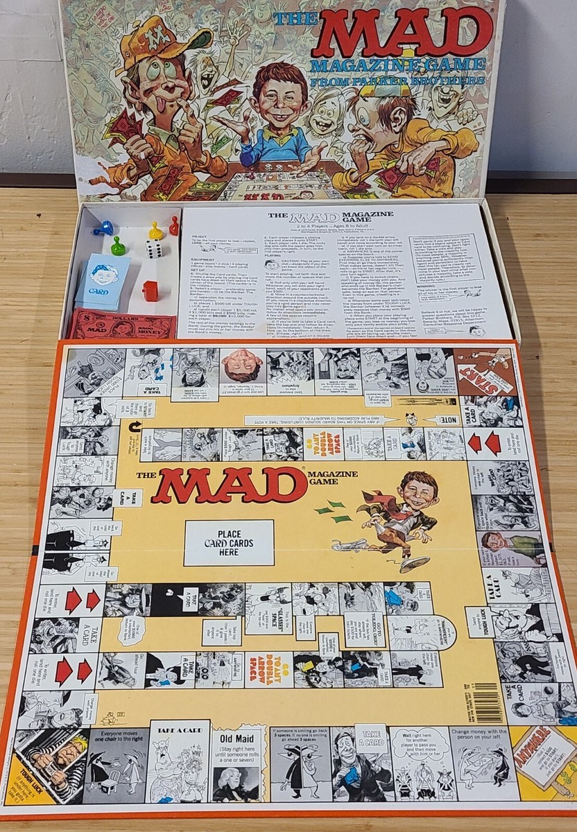 Parker Brothers The Mad Magazine Board Game 1979 Vintage Game