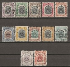 NORTH BORNEO/LABUAN 1902/03 SG 117/128 USED