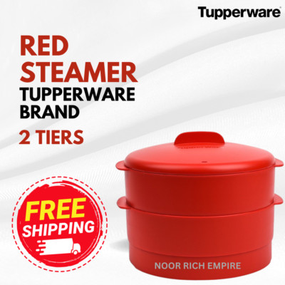 2 Tier Tupperware Steam It Cooker Steamer Non Stick Container Efficient Cooking