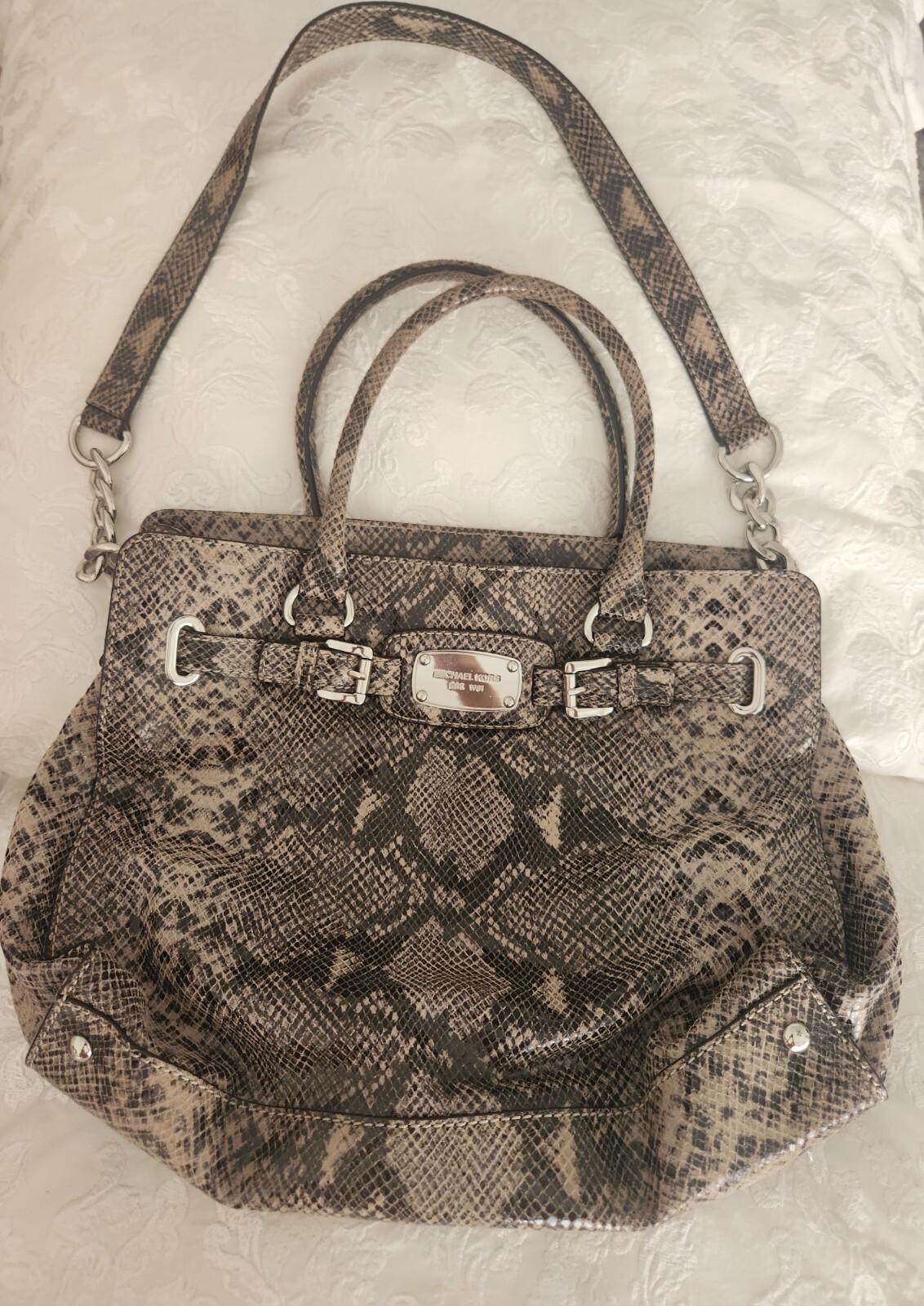 MICHAEL KORSCasual Python Chain Linked Handle Bag - image 1