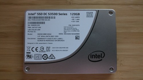 Intel DC S3500 120GB SSD 6Gb/s 2.5" SATA III SSDSC2BB120G4 Solid State Drive