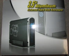 Sunbright 3.5" SATA HDD to USB 2 or eSATA Aluminum external hard disk enclosure