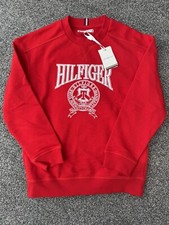 Tommy Hilfiger Mädchen Sweatshirt Rot Gr. 14...