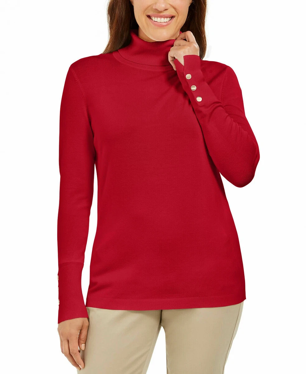 Jm collection turtleneck clearance sweater