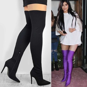 stretch thigh boots