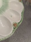 Vintage White/Green DEVILED EGG & Relish Platter Tray made in Japan, 9” — photo 3