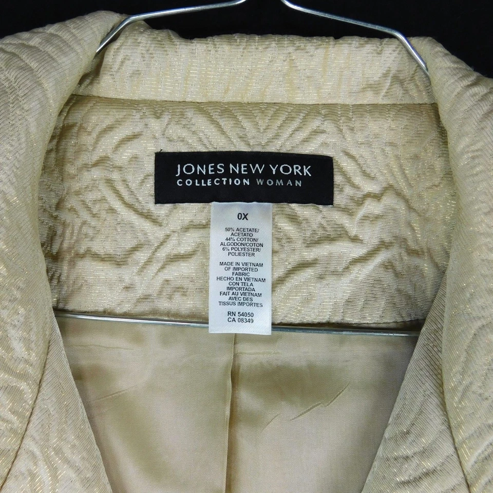 Jones New York Collection Women Gold Blazer Belt Sz 0X - Image 3 of 4