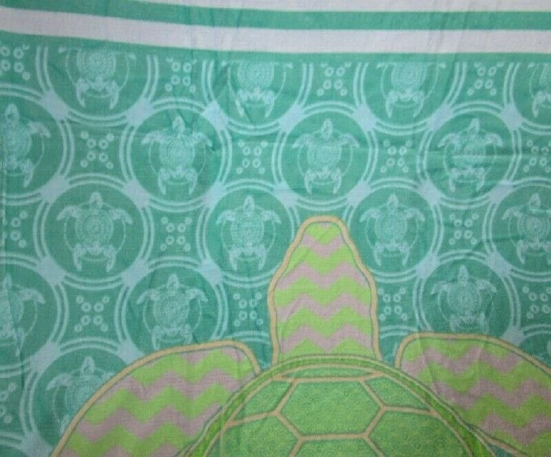Nueva Toalla de Playa Tortuga Marina Verde Algodón Baño Piscina REGALO Océano Honu Tortugas Motivo Foto 4 de 4
