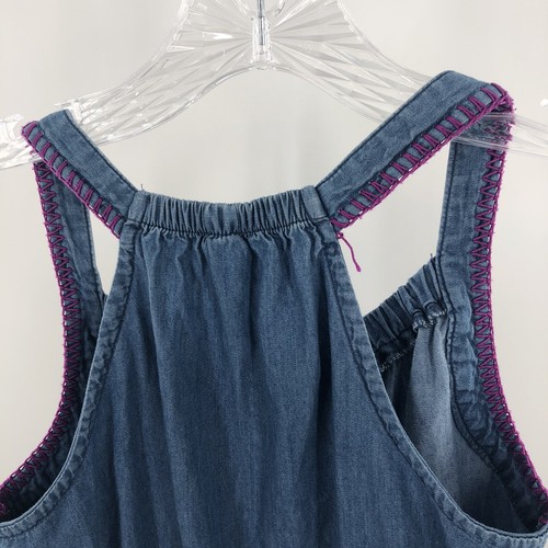 Cherokee Girl's Denim Sleeveless Romper w/ Shorts Size Medium 7/8 - Picture 11 of 12