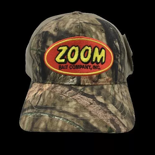 Zoom Bait Co. Adjustable Fishing Hat Khaki and Camo Mens OSFM