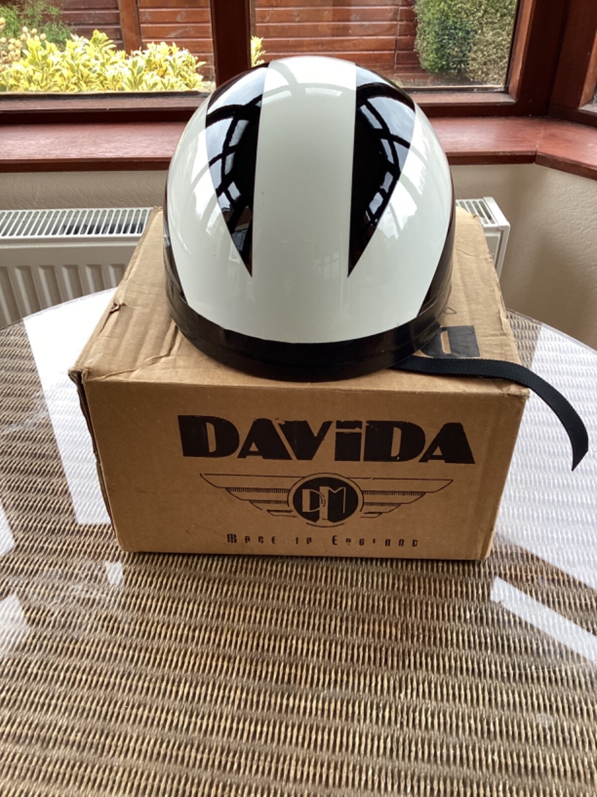 New Davida Classic Pudding Basin Helmet Phil Read Design with Box eBay
